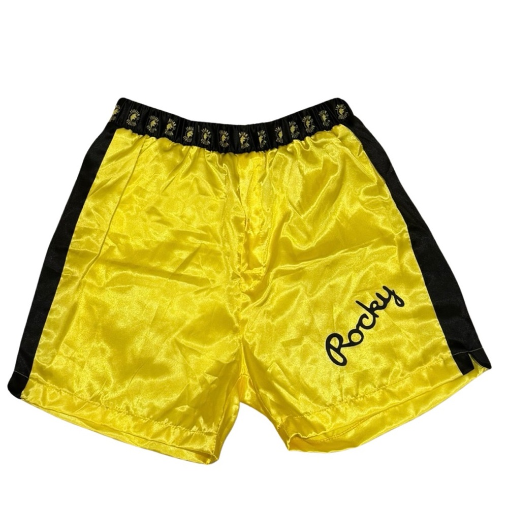 NWOT Vintage Rocky Italian Stallion Logos Gold Boxing Ring Robe and Shor… - Picture 8 of 11